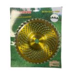 Disc motocoasa cu vidia oval 255mm x 25,4 x 40 T auriu